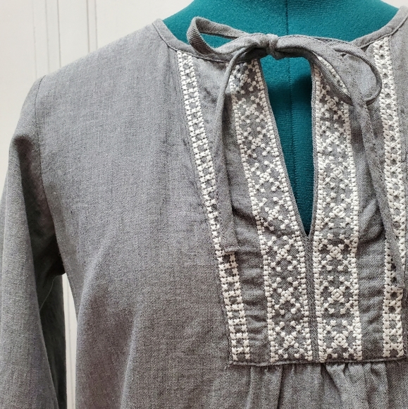 Muji Shift Dress with Embroidery - NWOT - Picture 2 of 5